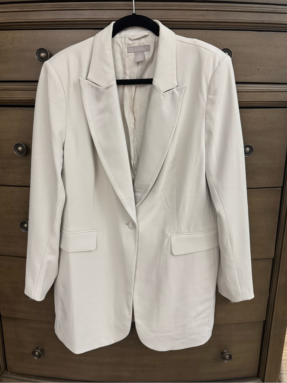 H&M Women’s Cream Tailored Blazer Jacket